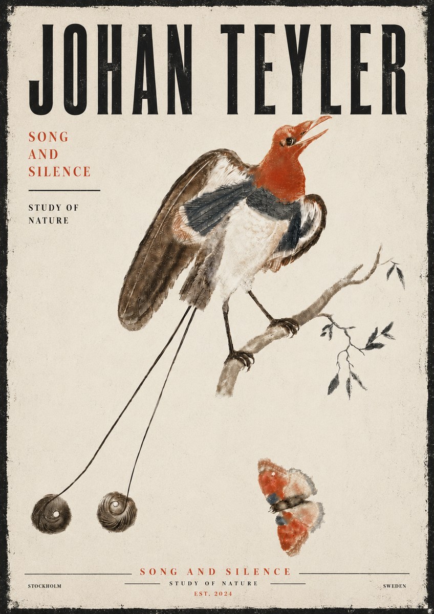 Johan Teyler Song and Silence - Study of Nature No6 - Plakat
