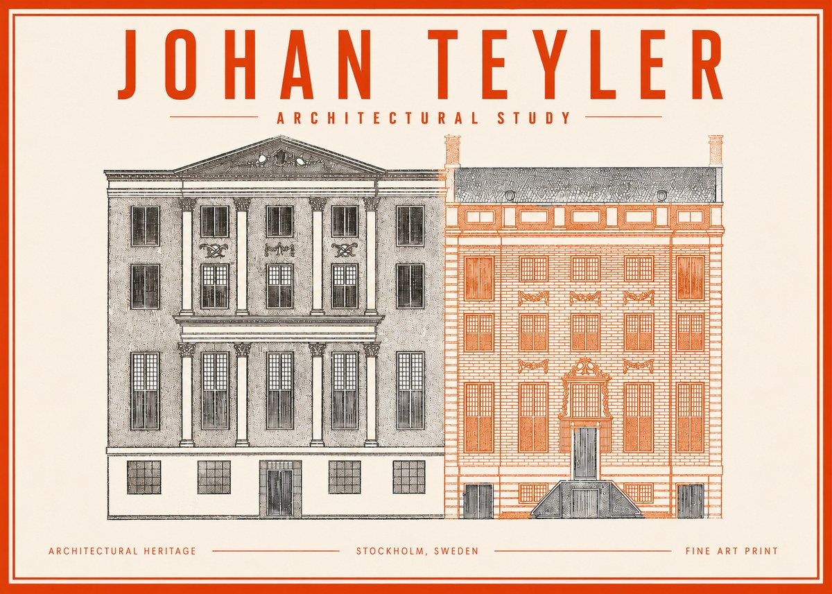 Johan Teyler Architectural Study III No3 - Plakat