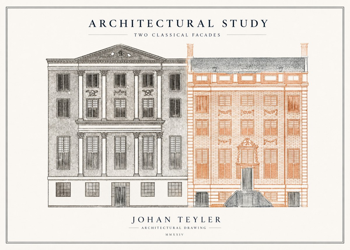 Johan Teyler Architectural Study III No5 - Plakat