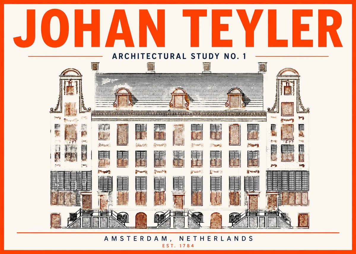 Johan Teyler Architectural Study No. 1 I No3 - Plakat