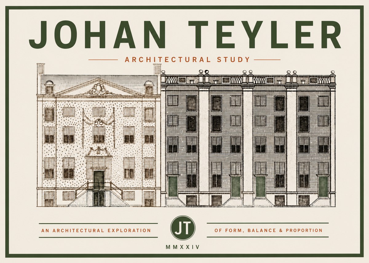 Johan Teyler Architectural Study IV No4 - Plakat