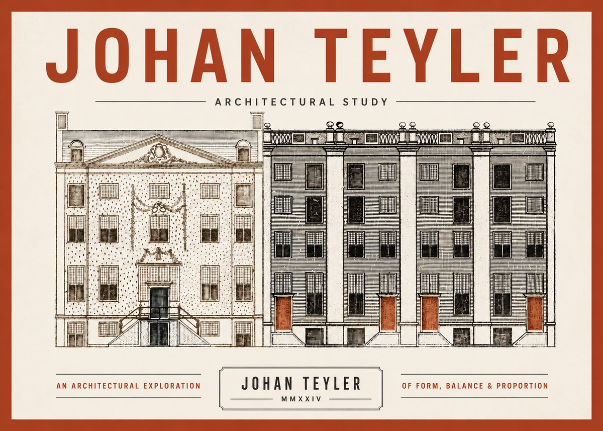 Johan Teyler Architectural Study IV No6 - Plakat