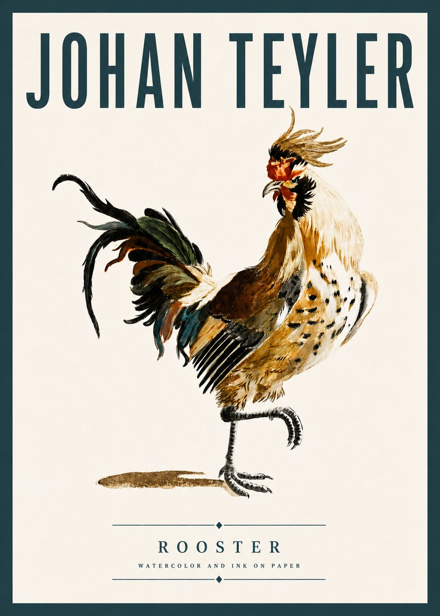 Johan Teyler Rooster No6 - Plakat