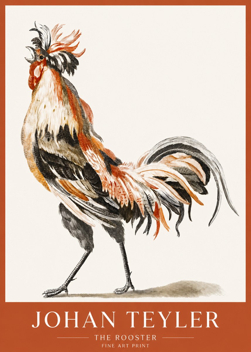 Johan Teyler The Rooster No1 - Plakat