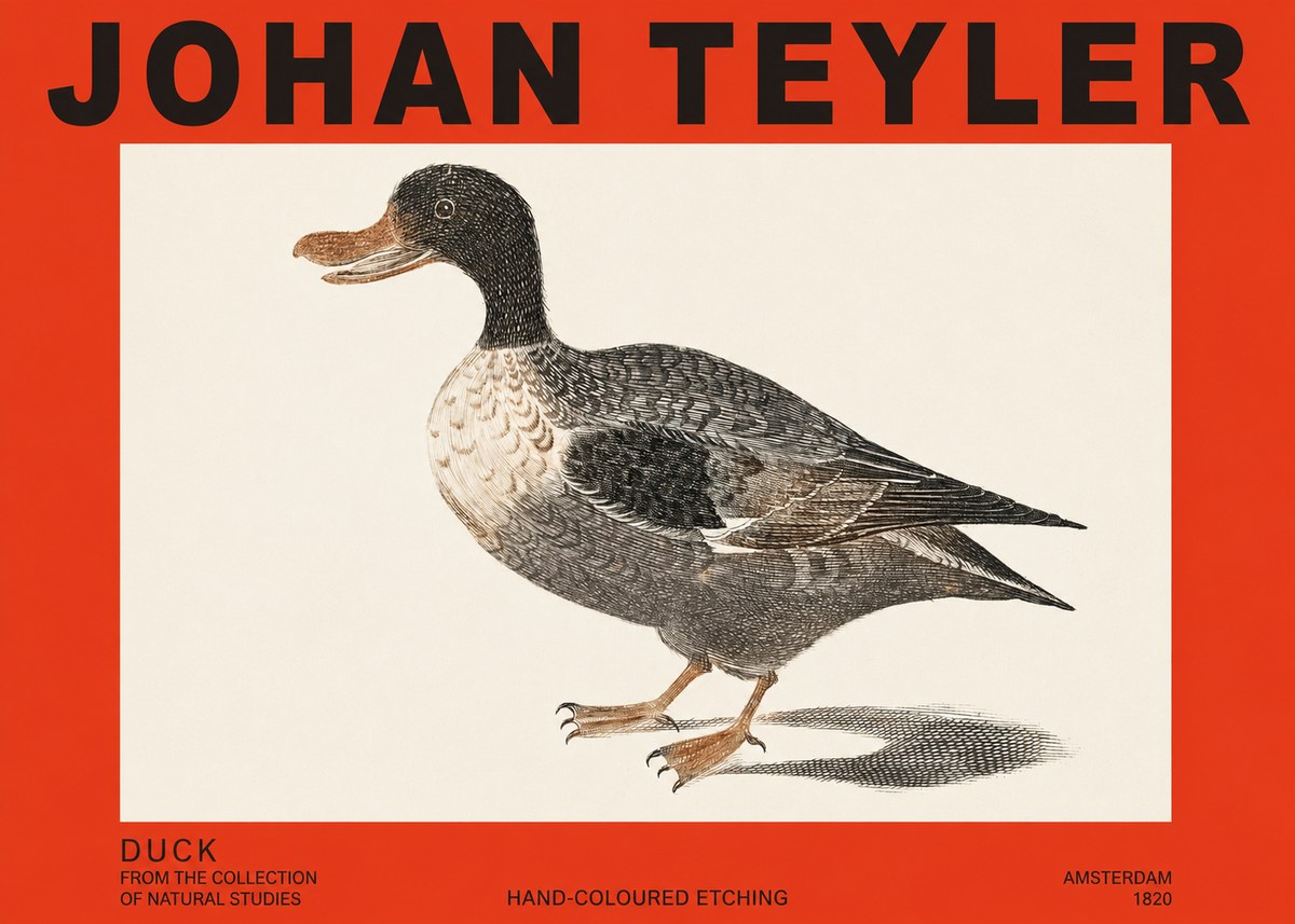 Johan Teyler Duck I No2 - Plakat