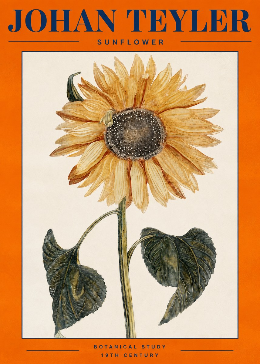 Johan Teyler Sunflower No2 - Plakat