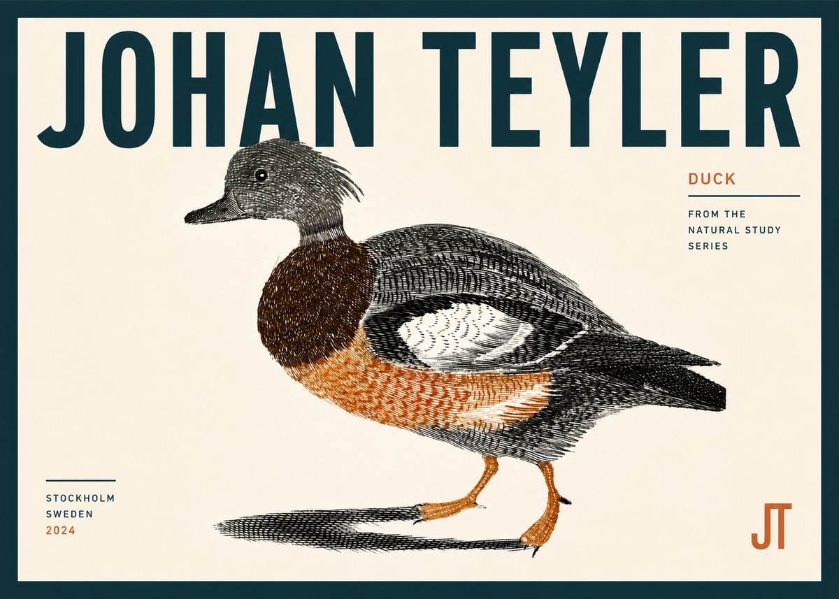 Johan Teyler Duck II No4 - Plakat