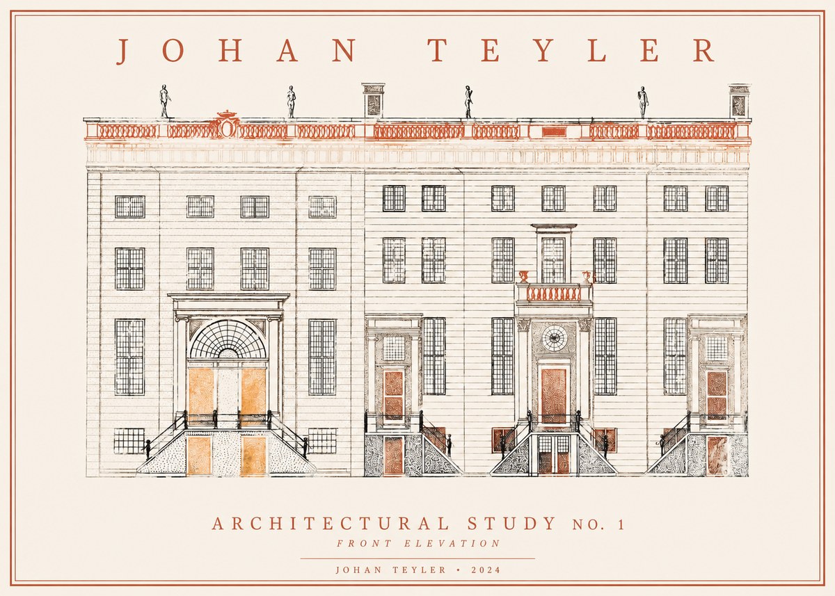 Johan Teyler Architectural Study VI No2 - Plakat