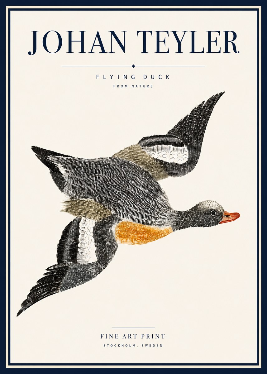 Johan Teyler Flying Duck No5 - Plakat