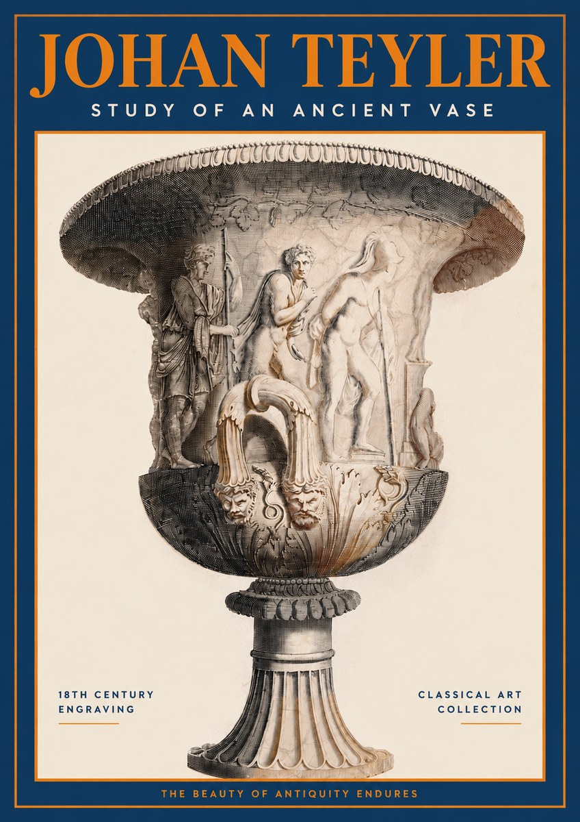 Johan Teyler Study of an Ancient Vase No2 - Plakat