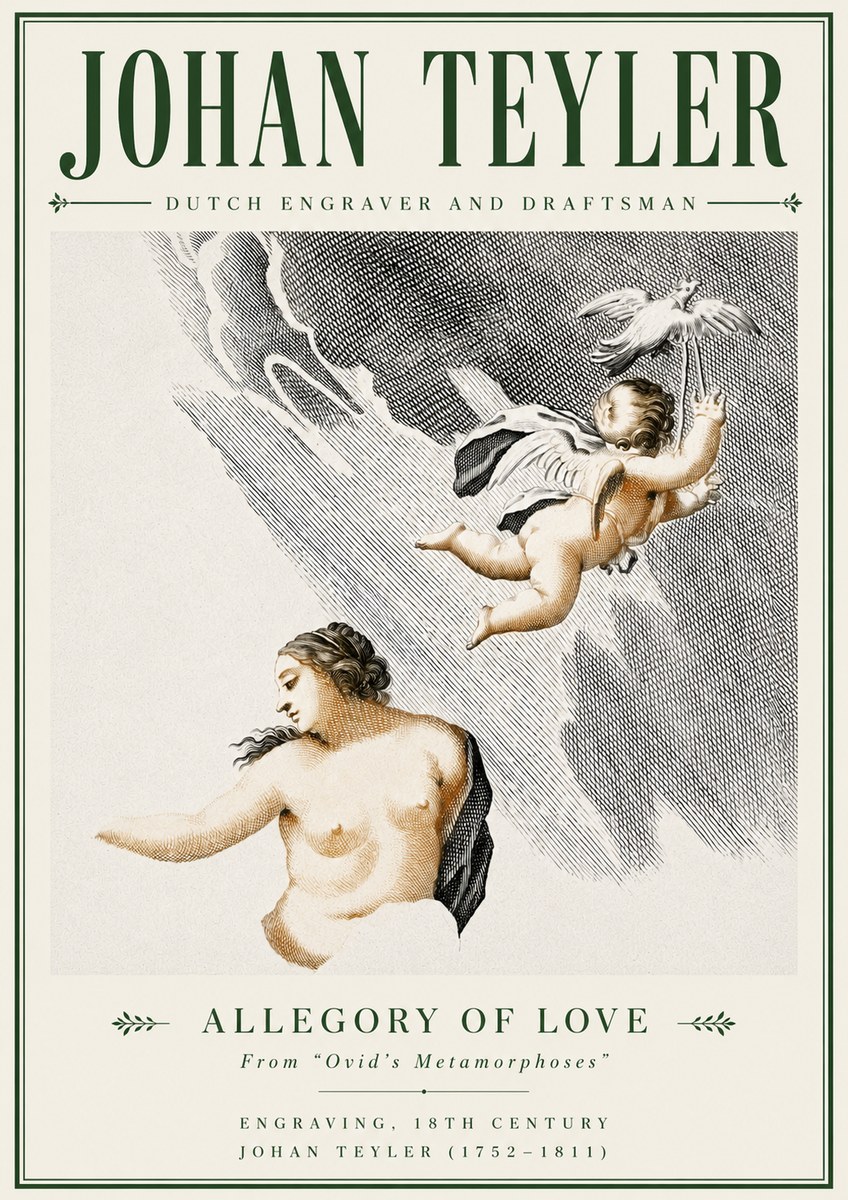 Johan Teyler Allegory of Love No4 - Plakat