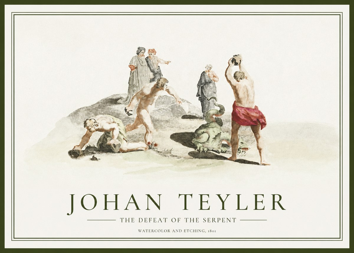 Johan Teyler Study of Ulysses and Polyphemus No2 - Plakat