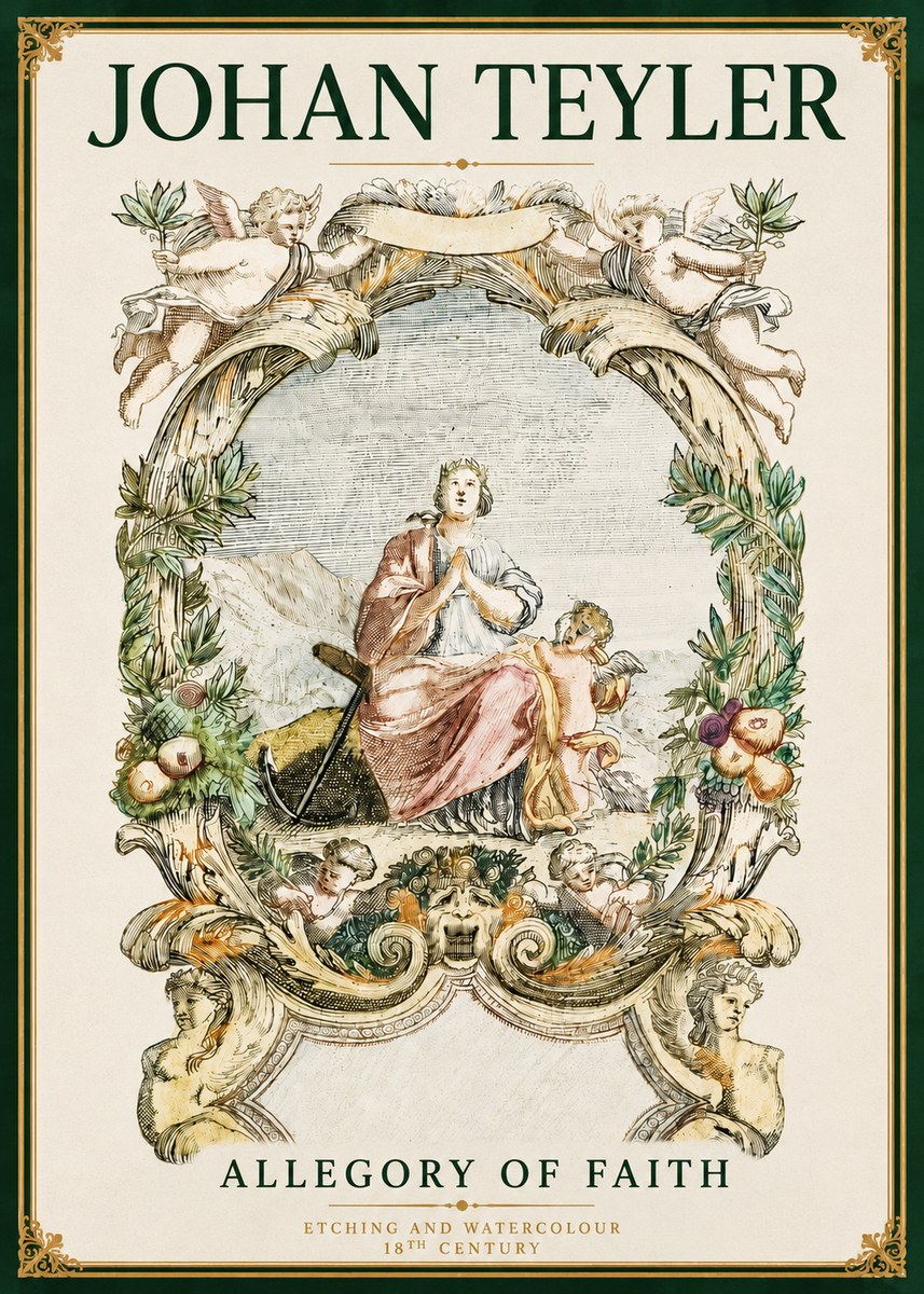 Johan Teyler Allegory of Faith No4 - Plakat