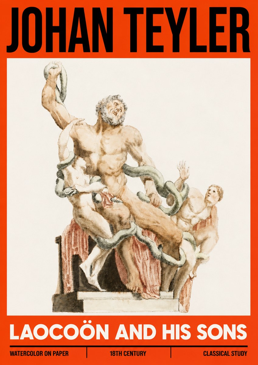 Johan Teyler The Laocoön Group No6 - Plakat