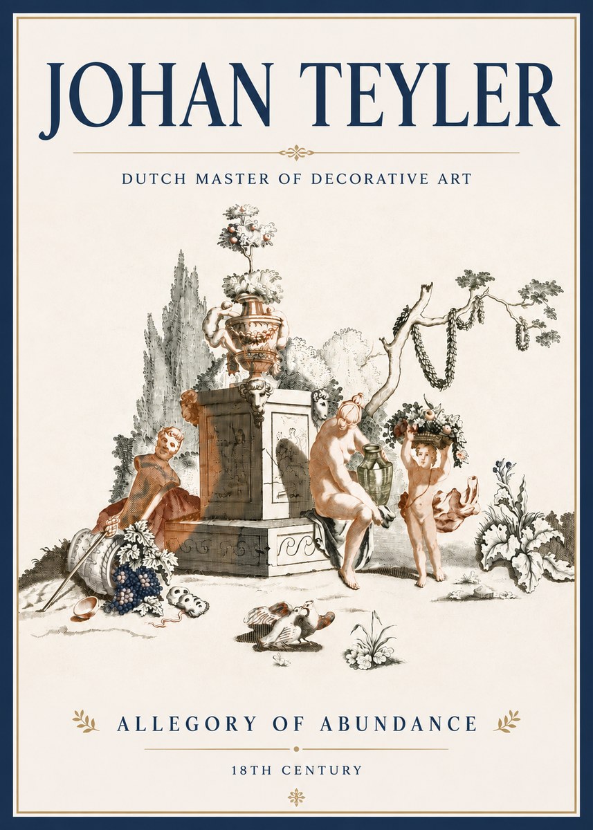 Johan Teyler Allegory of Abundance No5 - Plakat