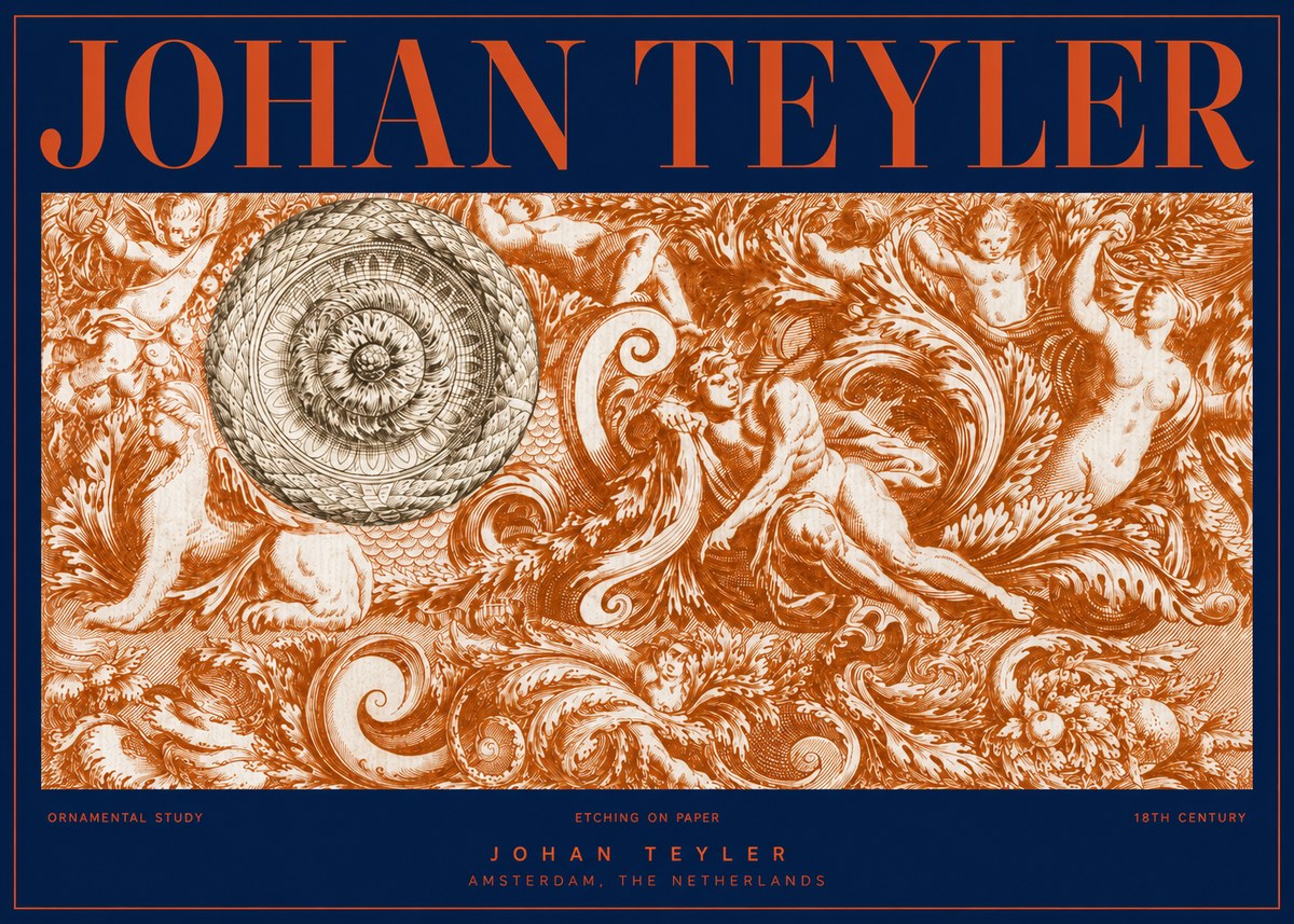 Johan Teyler Ornamental Study No2 - Plakat