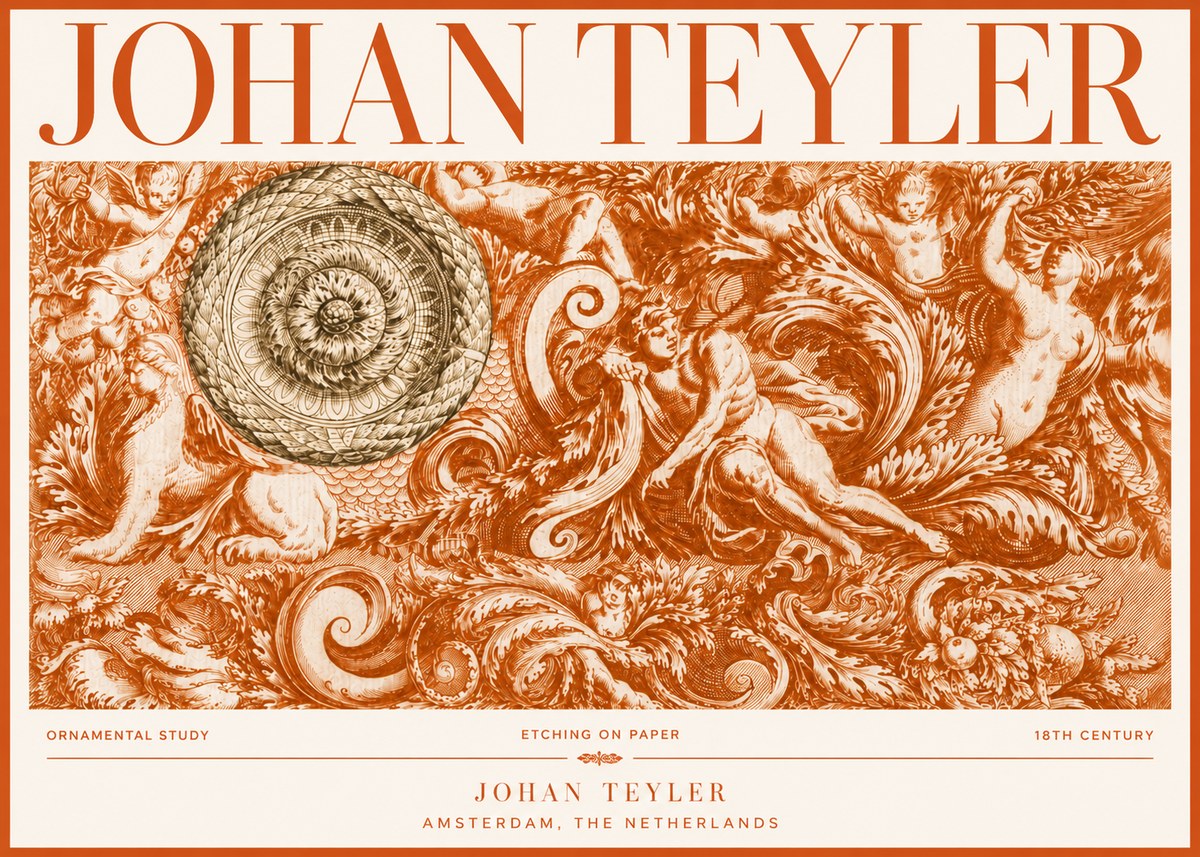 Johan Teyler Ornamental Study No4 - Plakat