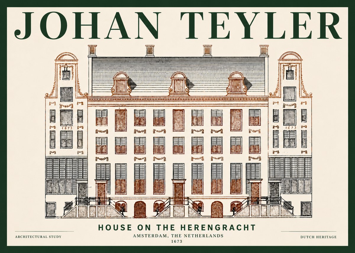 Johan Teyler Architectural Study VIII No6 - Plakat