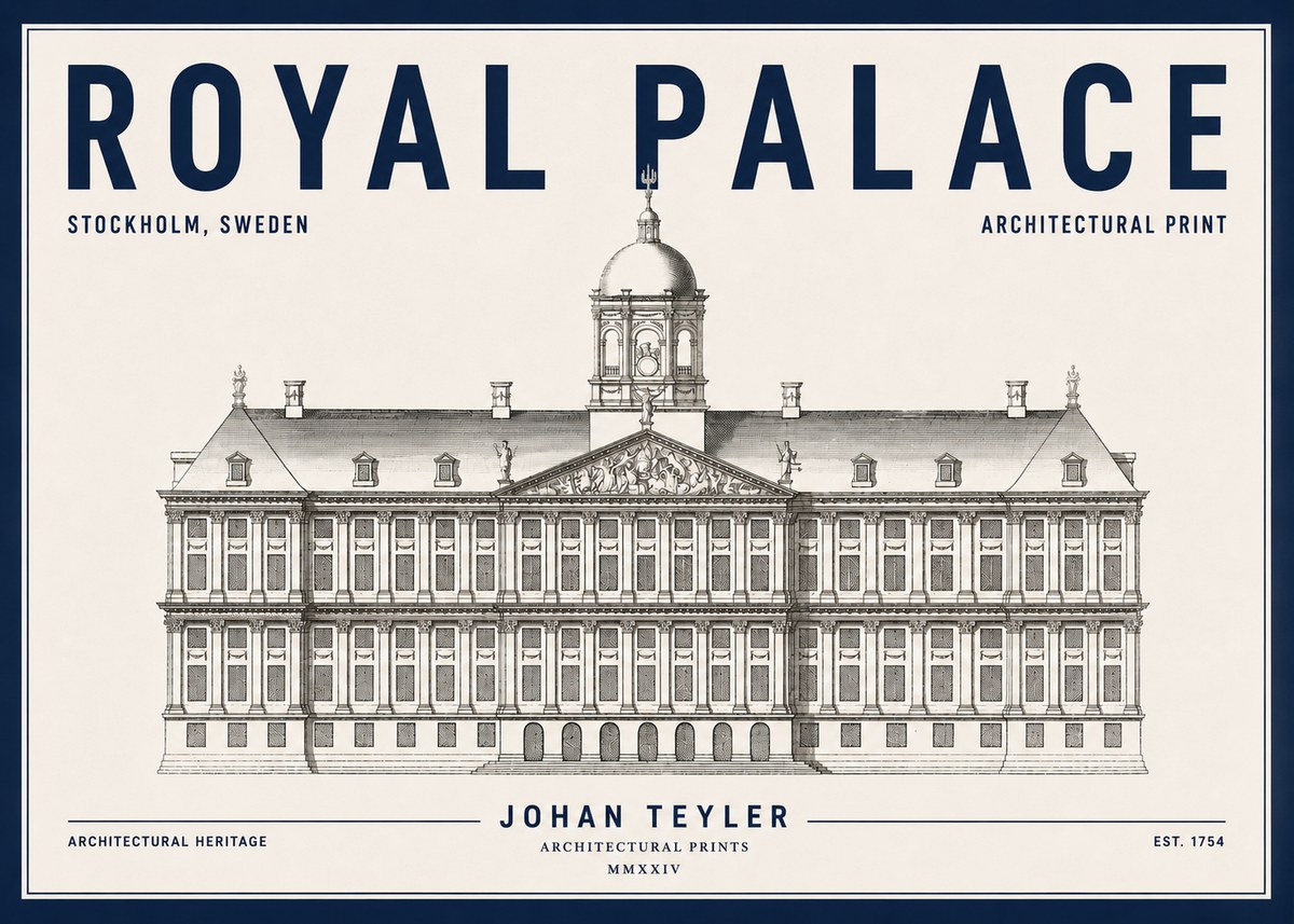 Johan Teyler Royal Palace No4 - Plakat