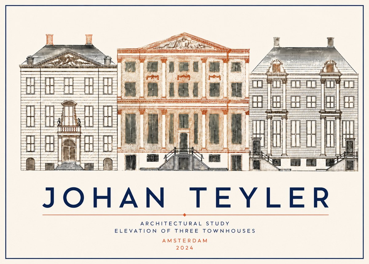 Johan Teyler Architectural Study IX No5 - Plakat