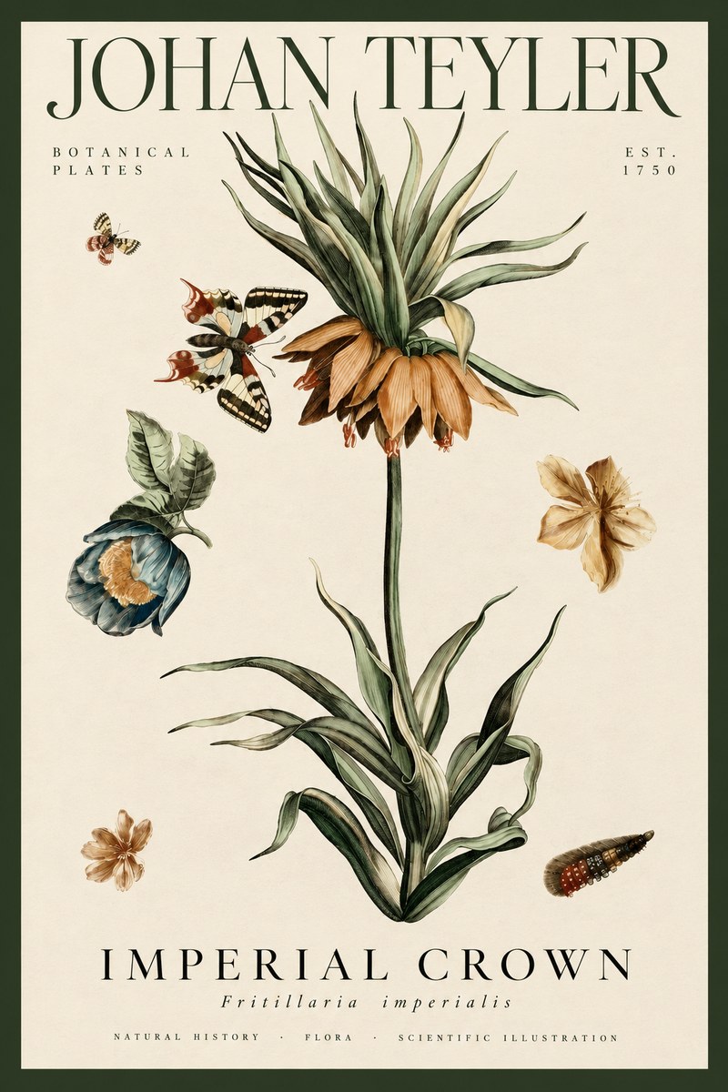Johan Teyler Crown Imperial No4 - Plakat