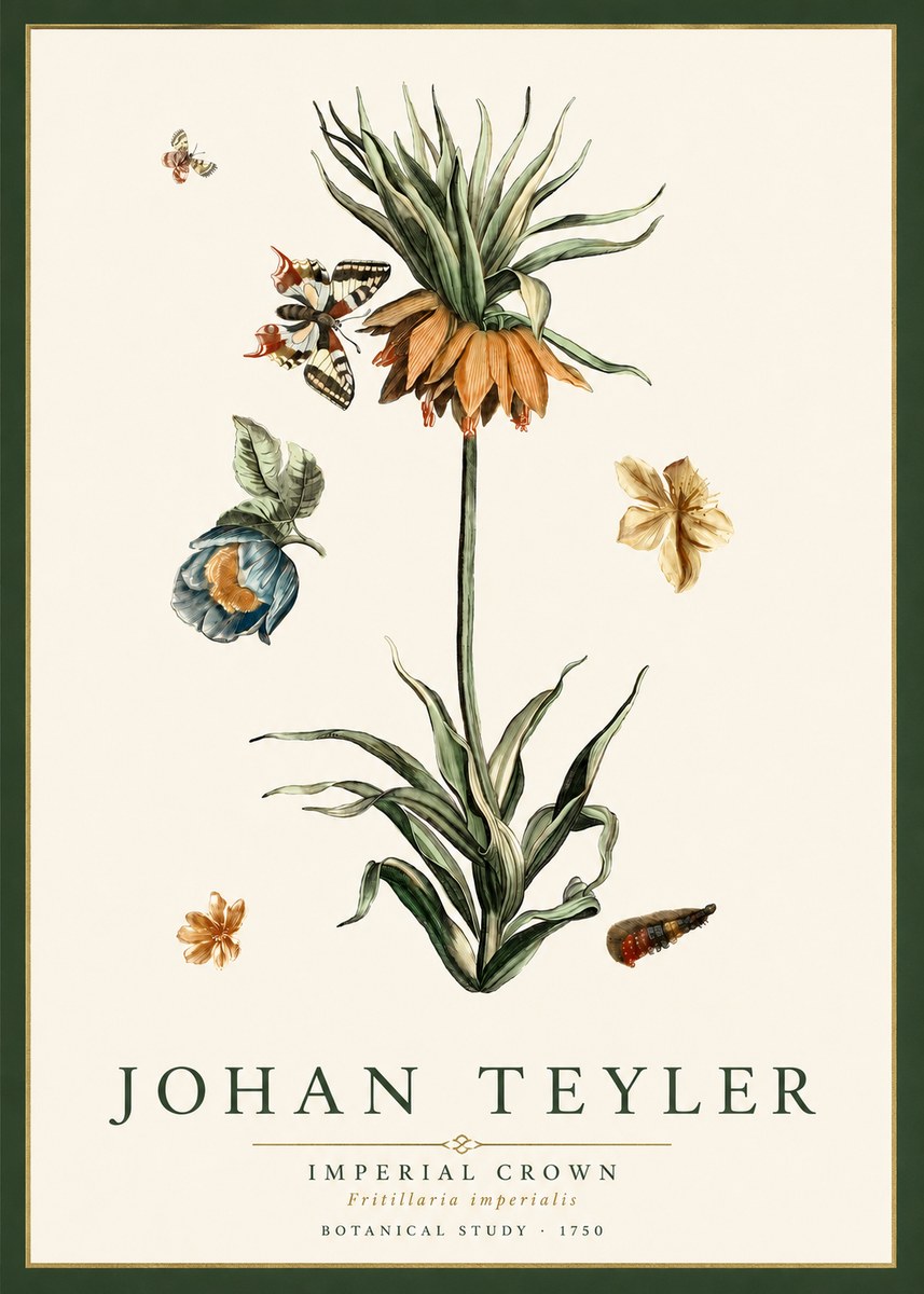 Johan Teyler Crown Imperial No5 - Plakat