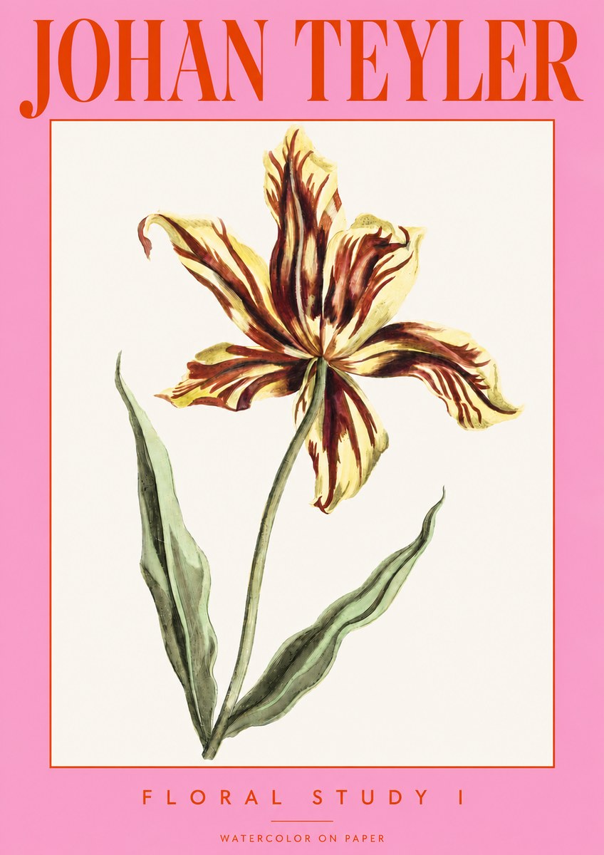 Johan Teyler Floral Study I No3 - Plakat