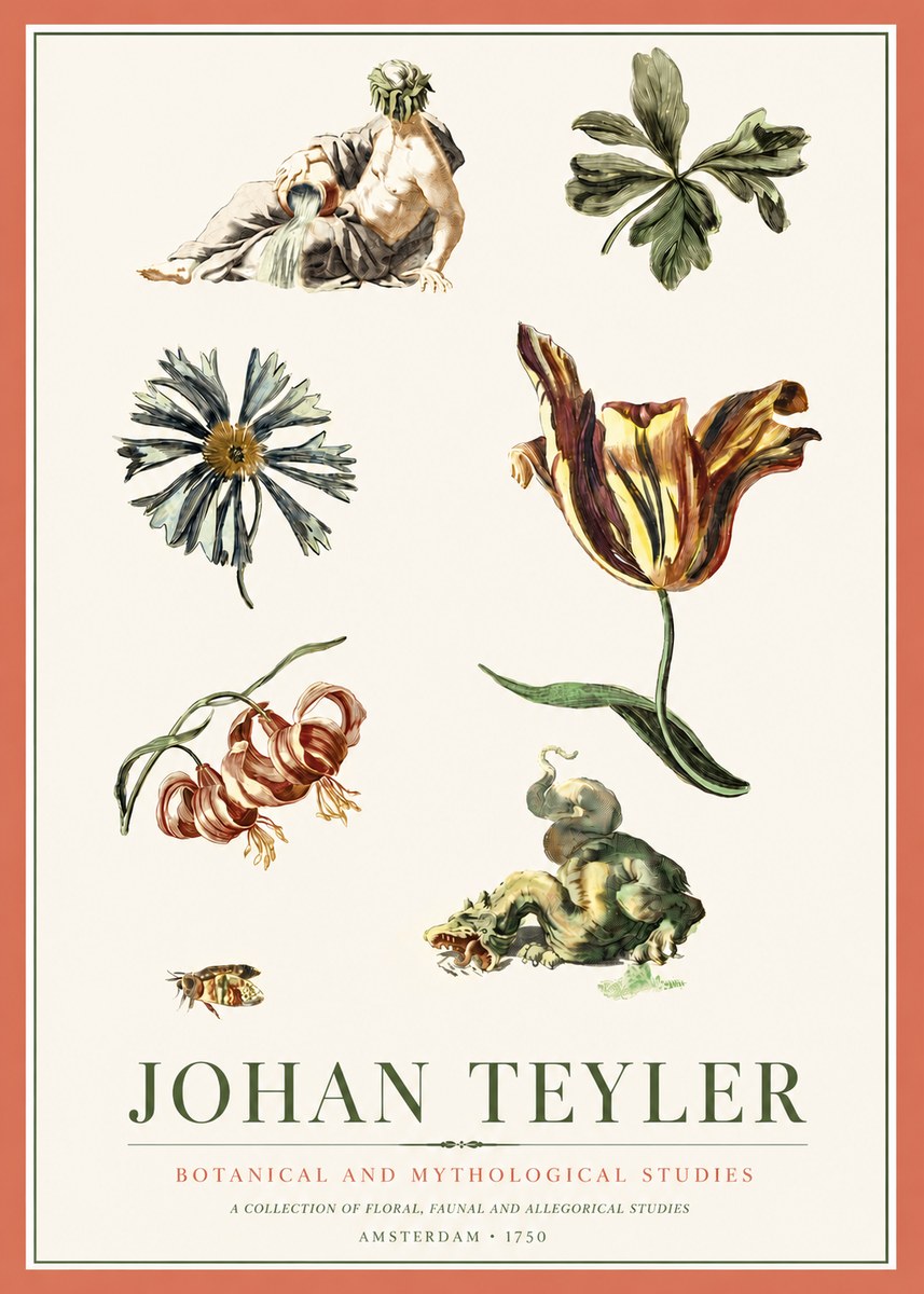 Johan Teyler Botanical and Mythological Studies No3 - Plakat