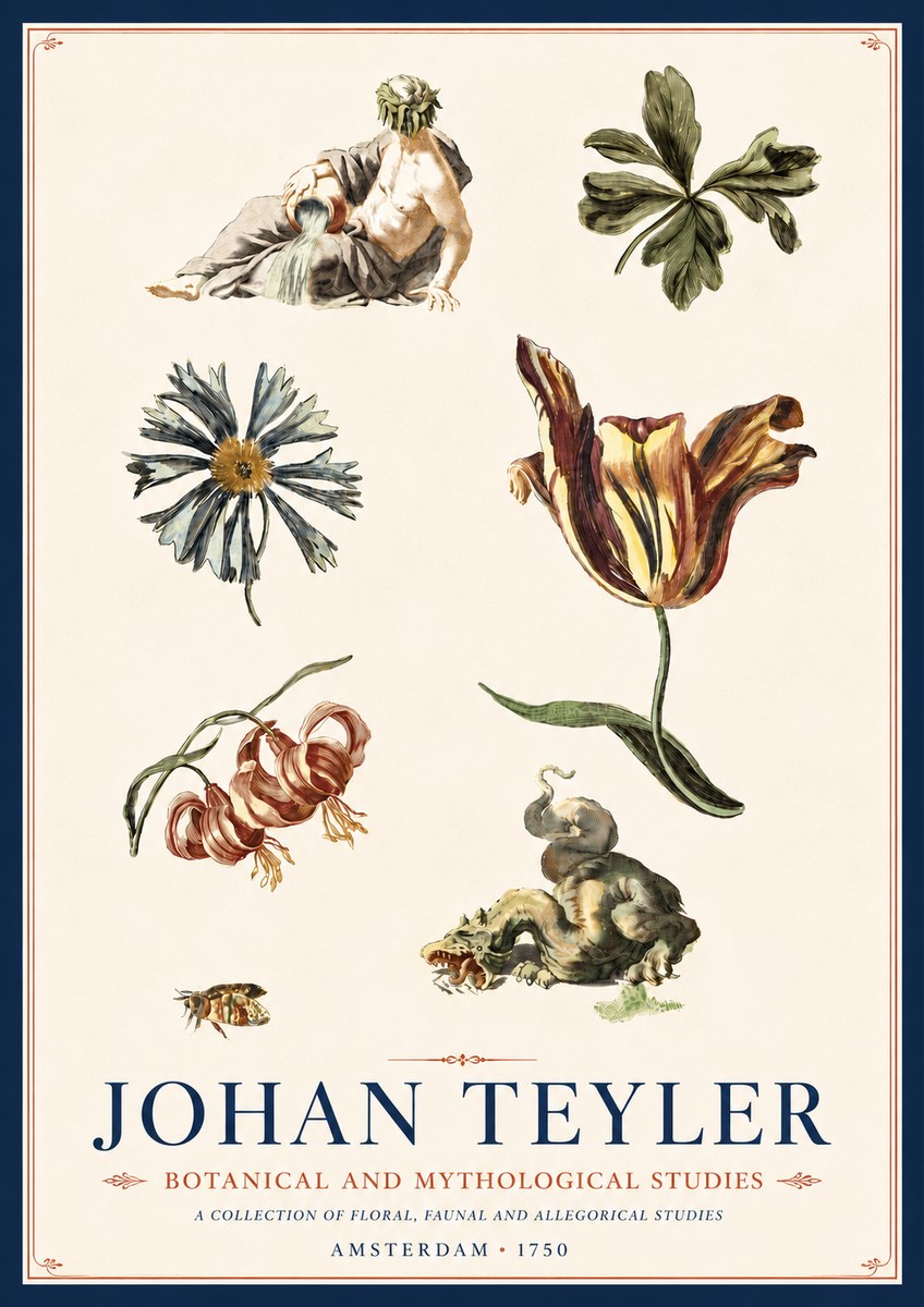 Johan Teyler Botanical and Mythological Studies No6 - Plakat