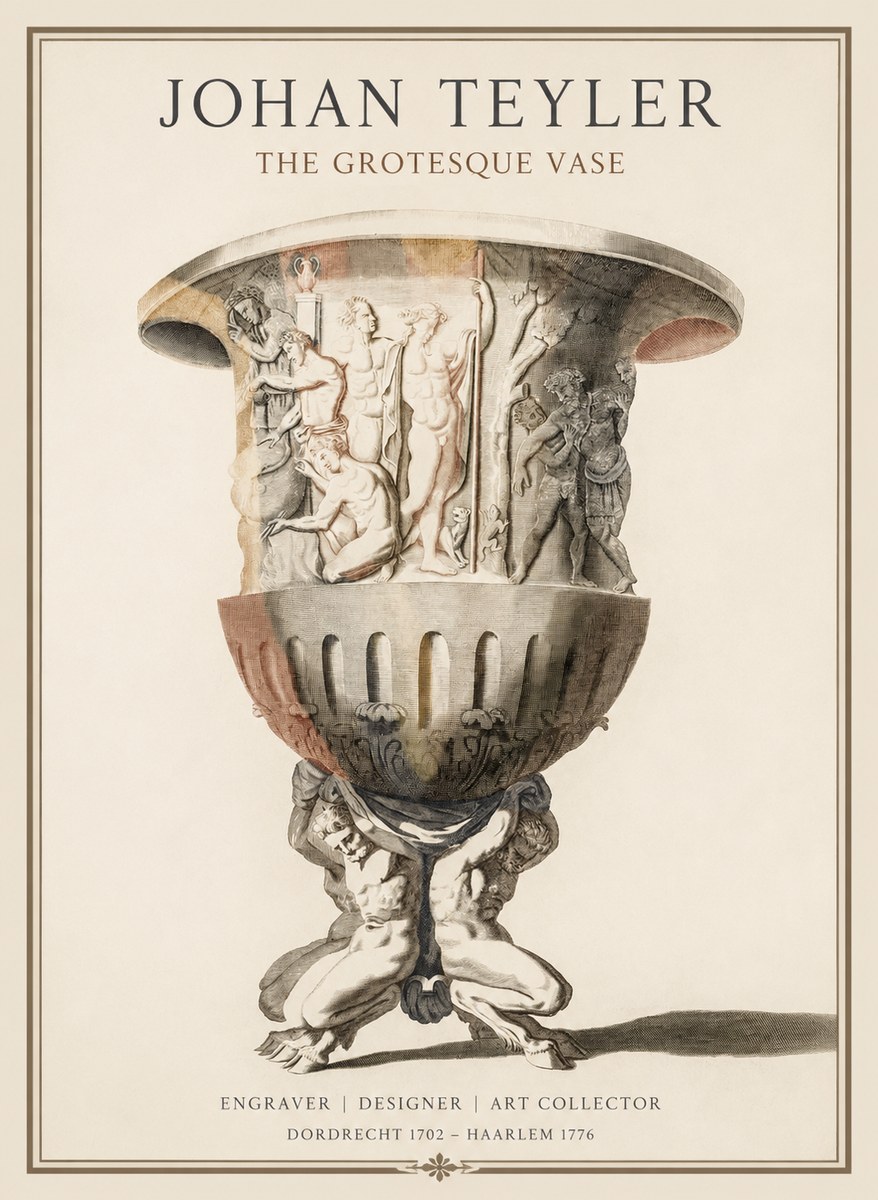Johan Teyler The Grotesque Vase No1 - Plakat