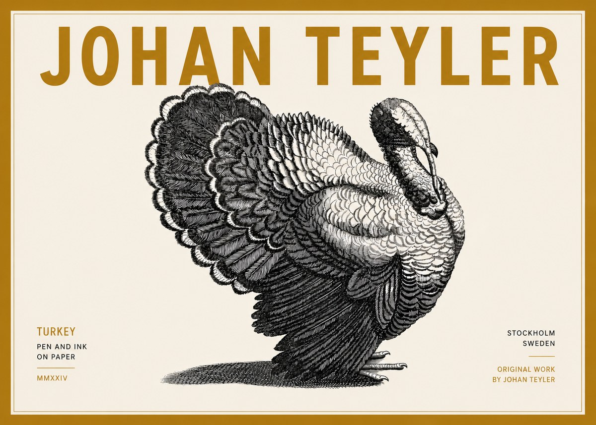 Johan Teyler Turkey No6 - Plakat