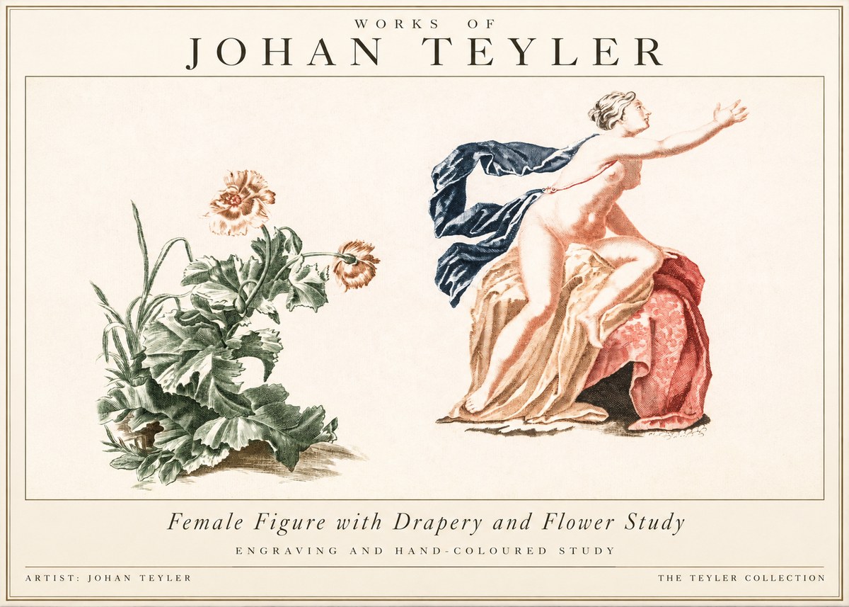 Johan Teyler A Study of Nature and Form No3 - Plakat