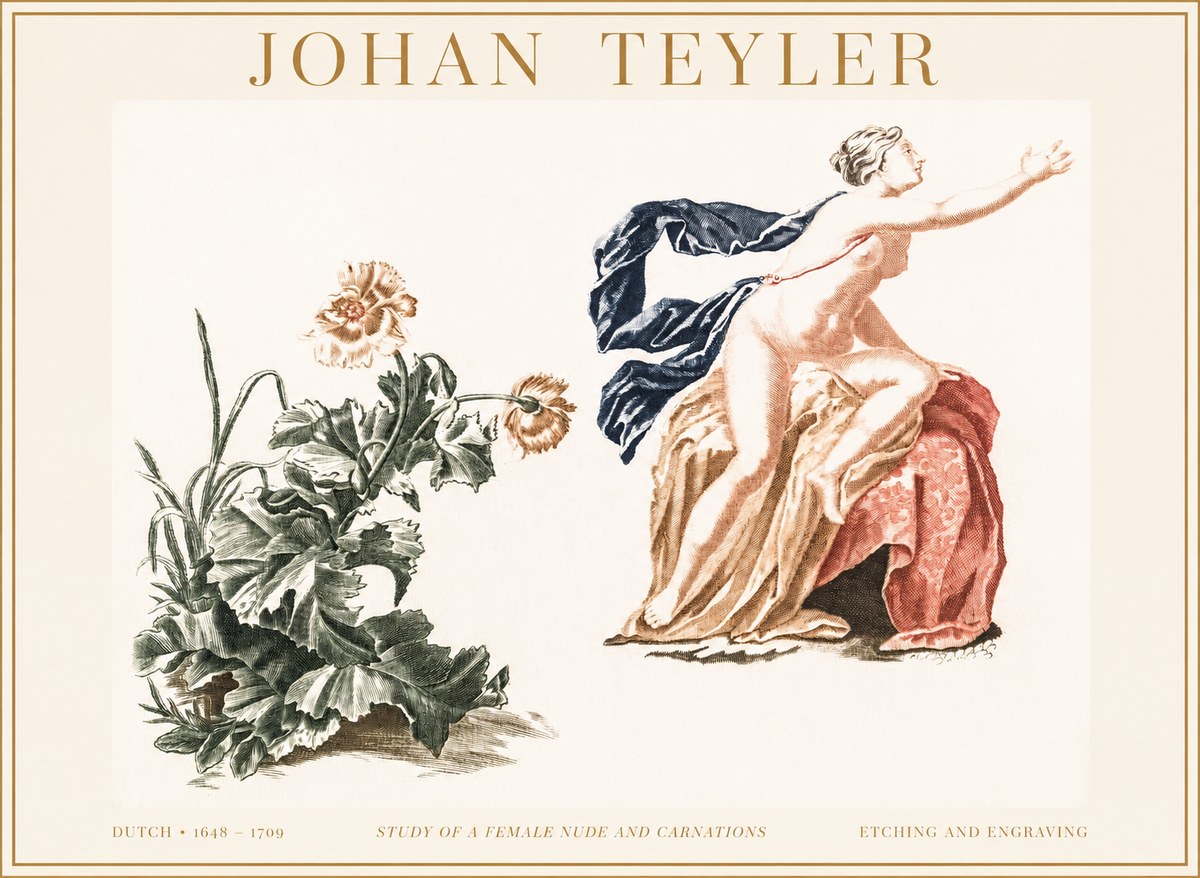 Johan Teyler A Study of Nature and Form No4 - Plakat