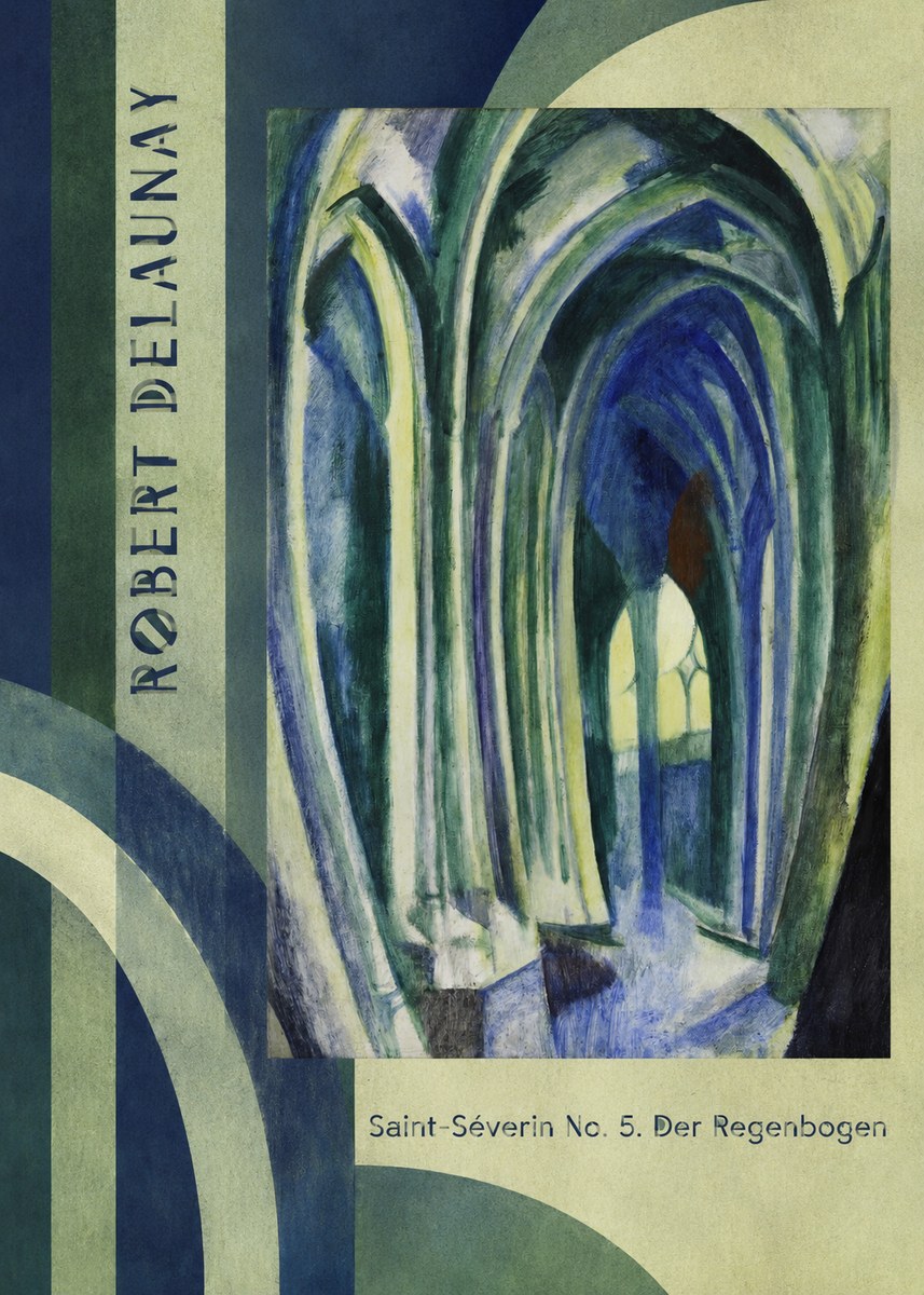 Robert Delaunay Saint-séverin No. 5. Der Regenbogen No2 - Plakat