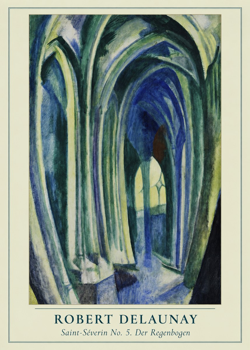Robert Delaunay Saint-séverin No. 5. Der Regenbogen No3 - Plakat