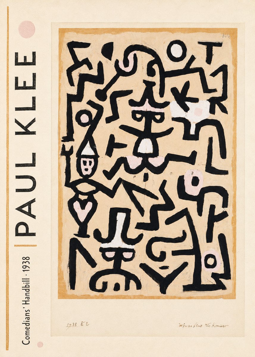 Paul Klee Comedians' Handbill No2 - Plakat