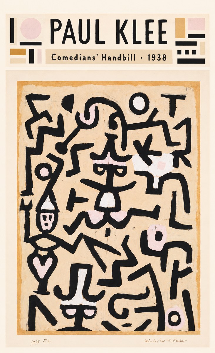Paul Klee Comedians' Handbill No4 - Plakat