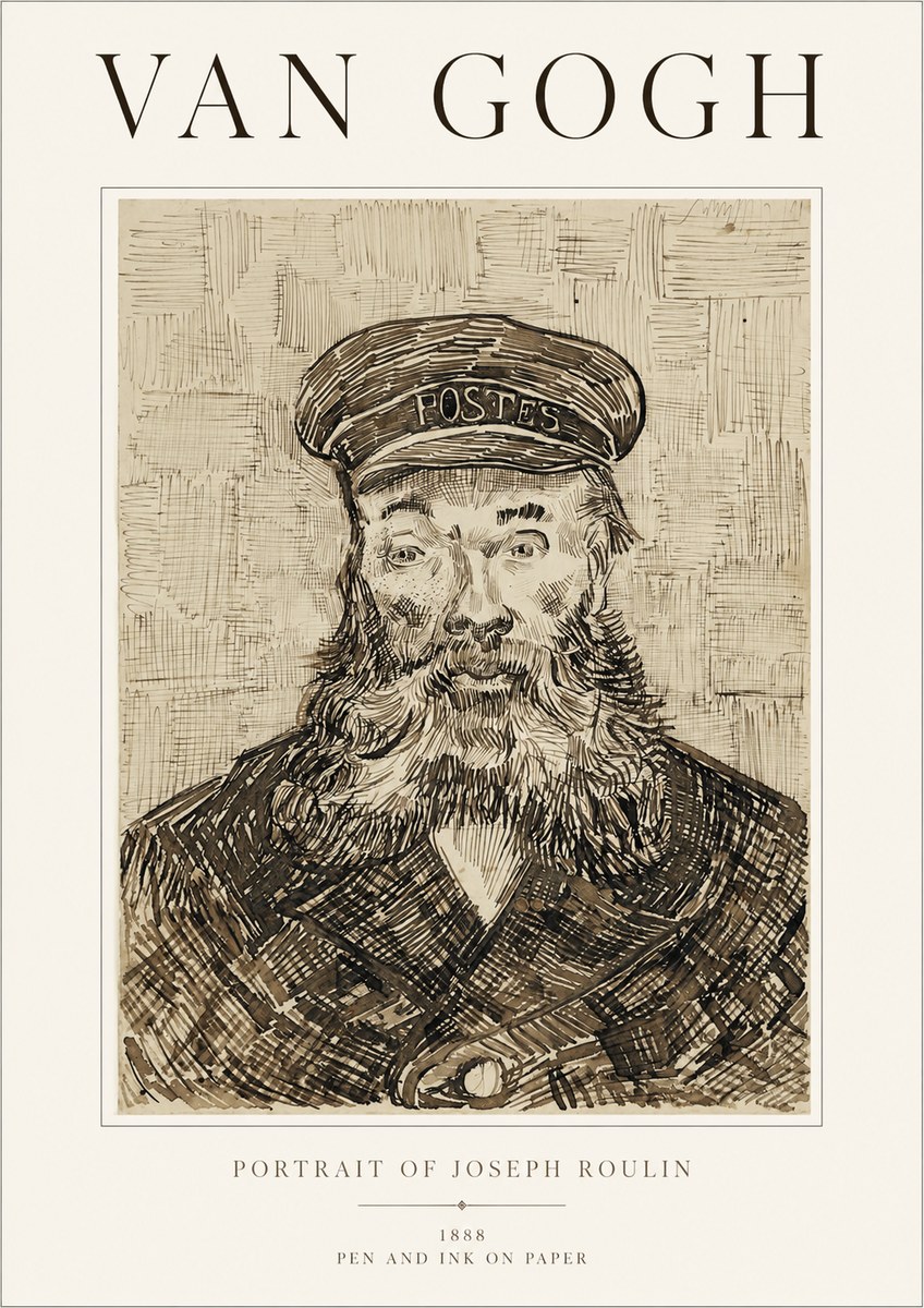 Van Gogh Portrait of Joseph Roulin I No1 - Plakat