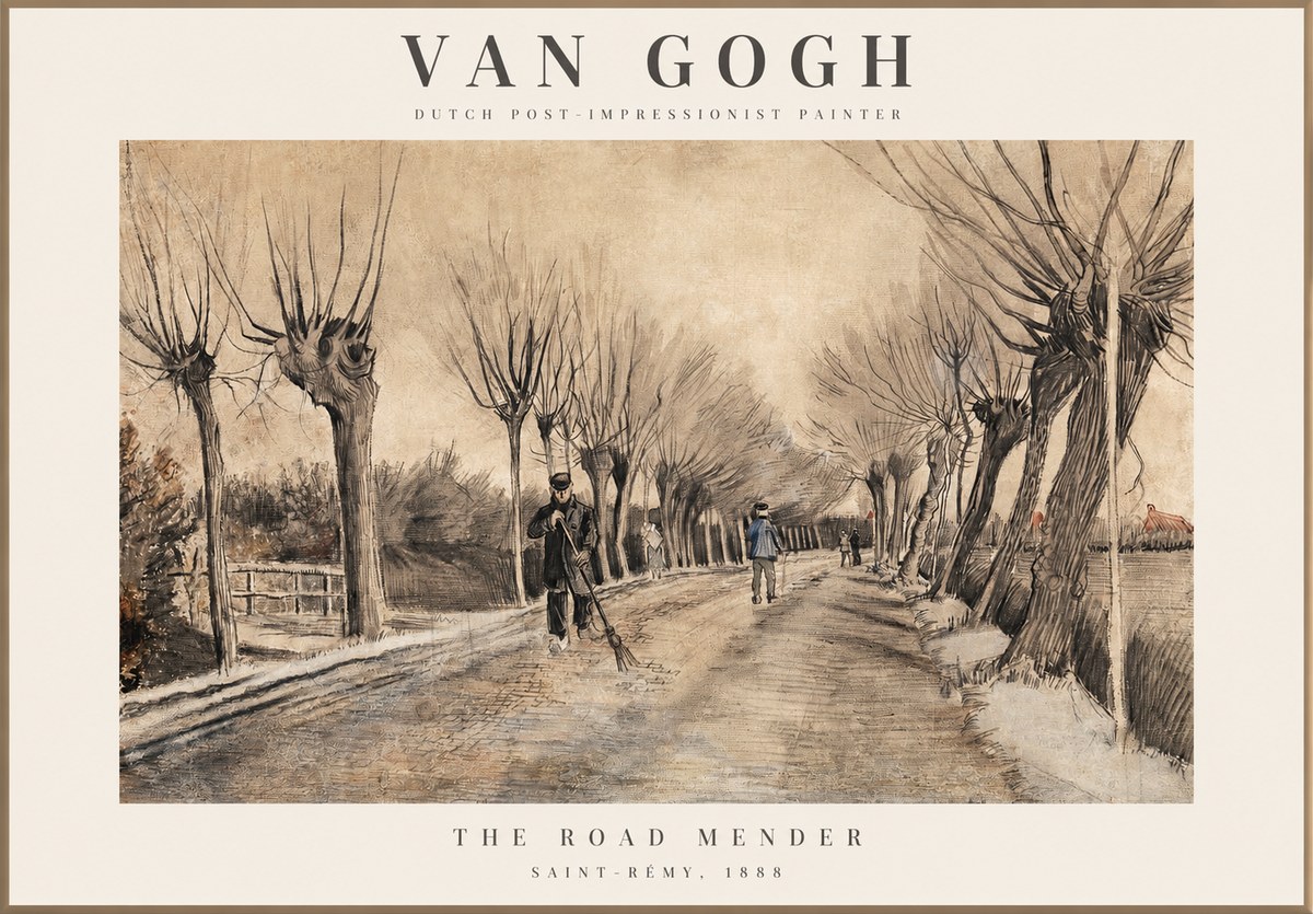 Van Gogh The Road Mender I No1 - Plakat
