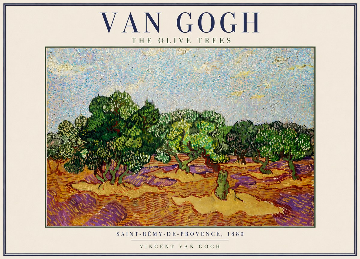 Van Gogh The Olive Trees No3 - Plakat