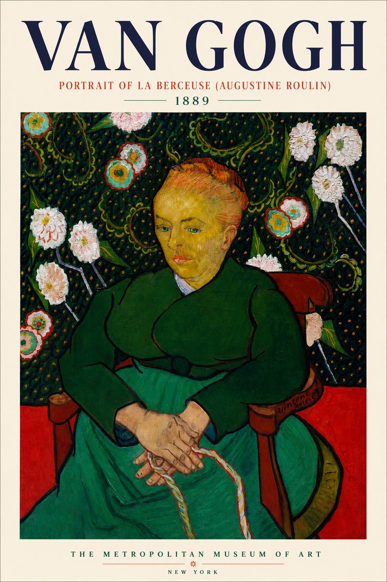 Van Gogh Portrait of La Berceuse (Augustine Roulin) No3 - Plakat