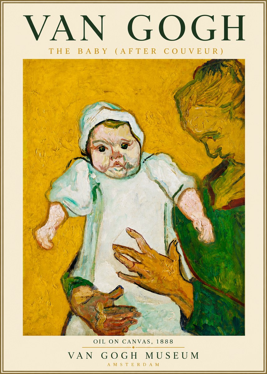 Van Gogh The Baby (After Couveur) No5 - Plakat