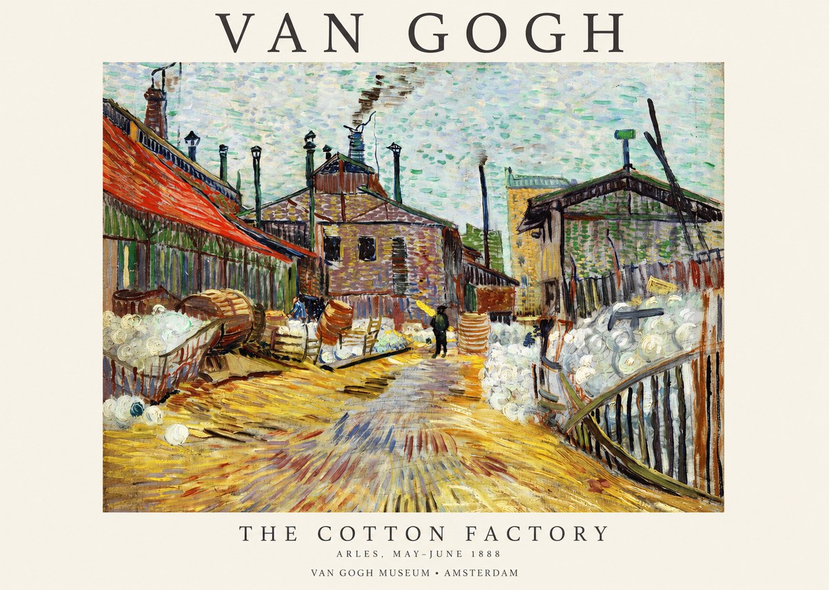 Van Gogh The Cotton Factory No1 - Plakat