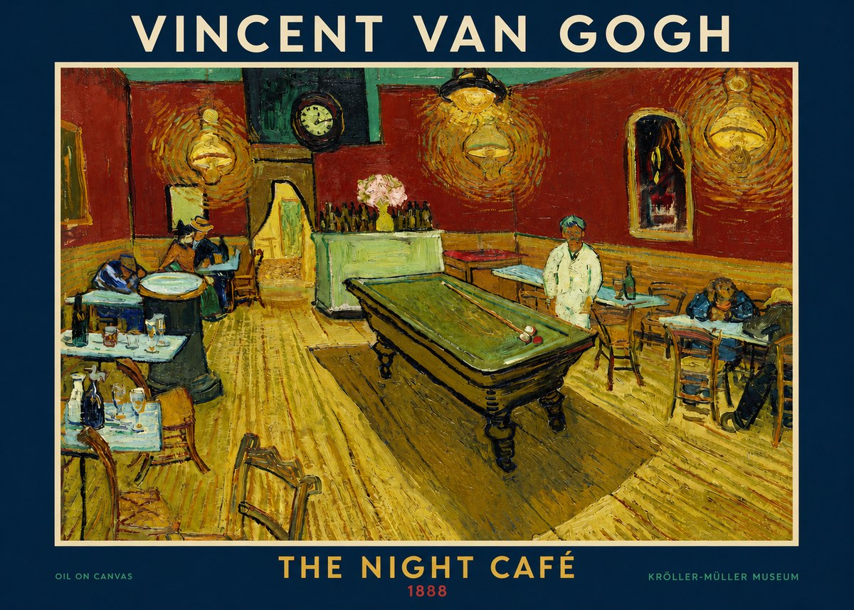 Van Gogh The Night Café II No2 - Plakat
