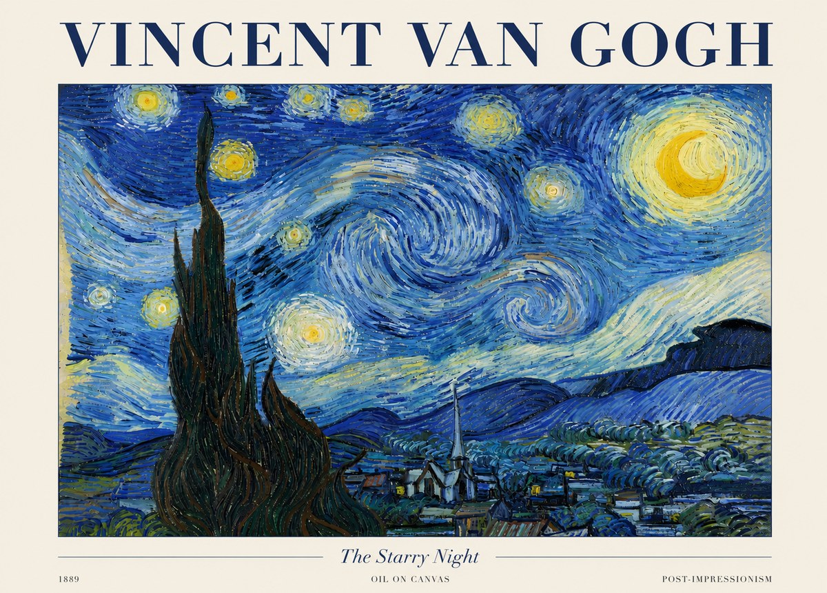 Van Gogh The Starry Night No3 - Plakat