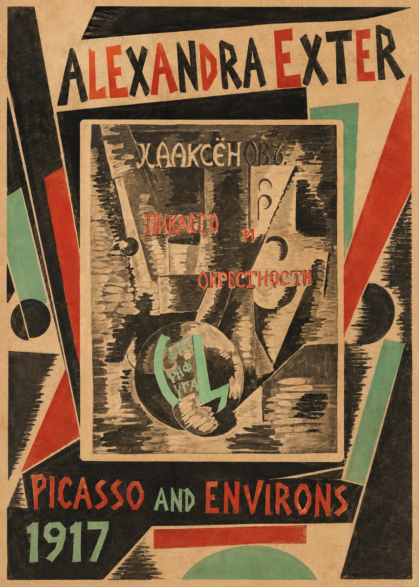 Alexandra Exter Picasso and Environs No3 - Plakat