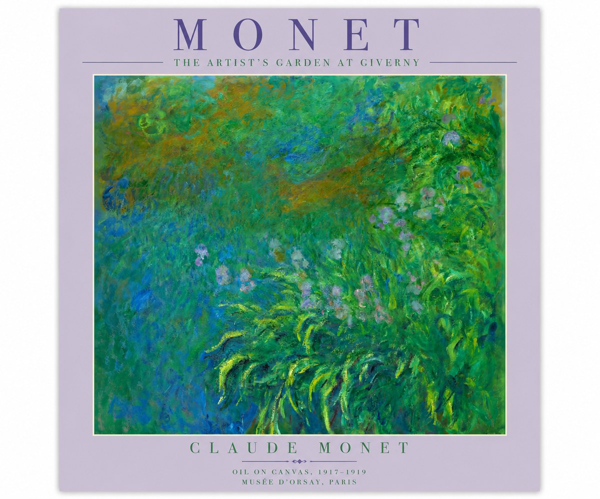 Monet The Artist's Garden at Giverny No4 - Plakat