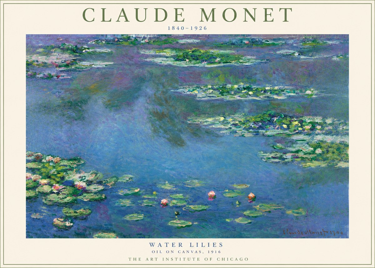 Monet Water Lilies I No3 - Plakat