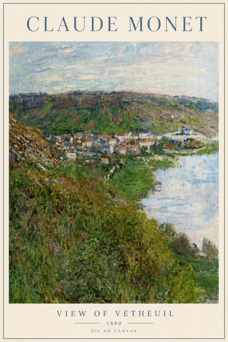 Monet View of Vétheuil II No3 - Plakat