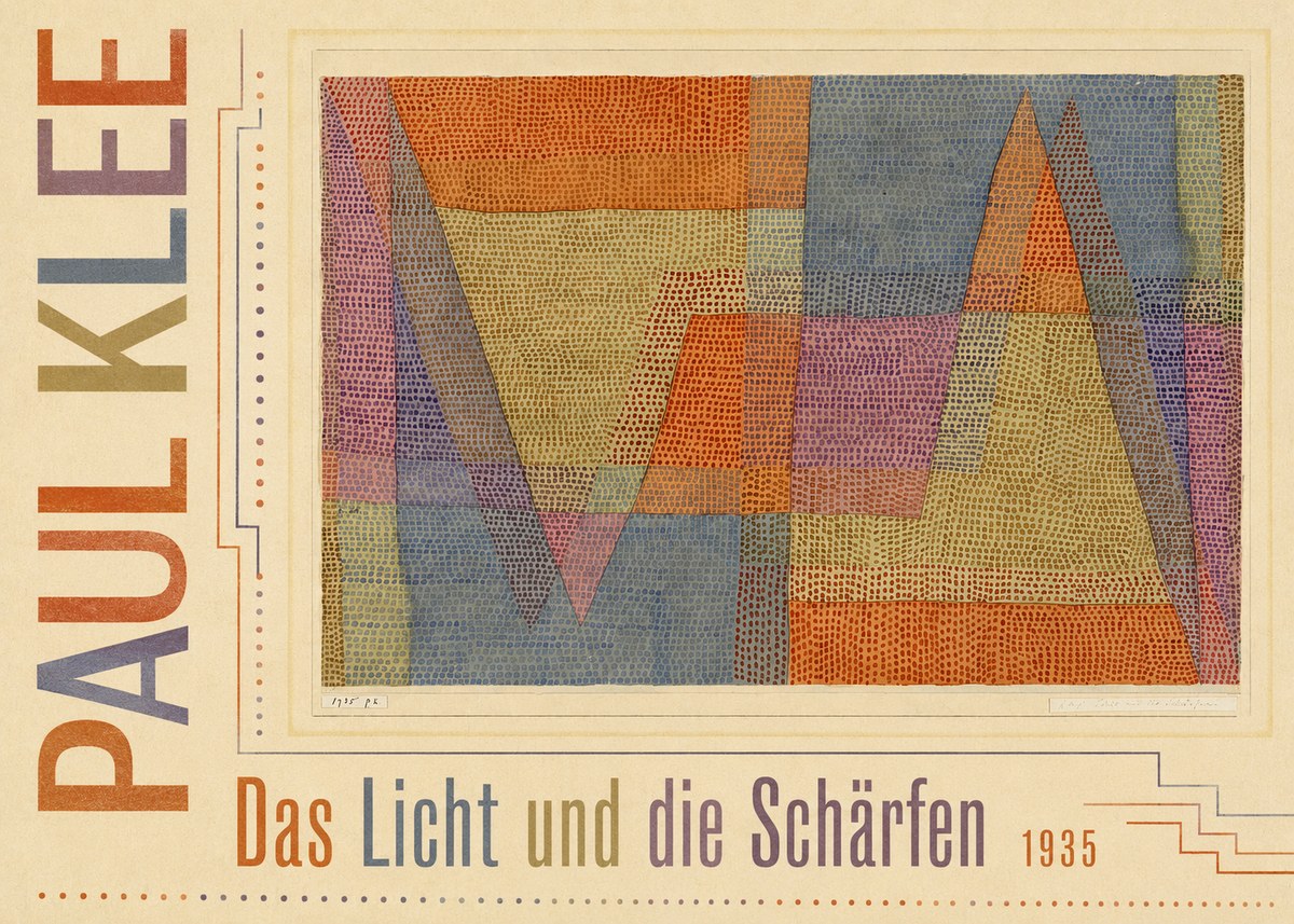 Paul Klee Das Licht Und Die Schärfen No5 - Plakat